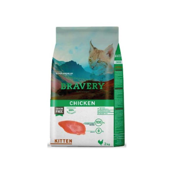 BRAVERY KITTEN SABOR POLLO 2 K