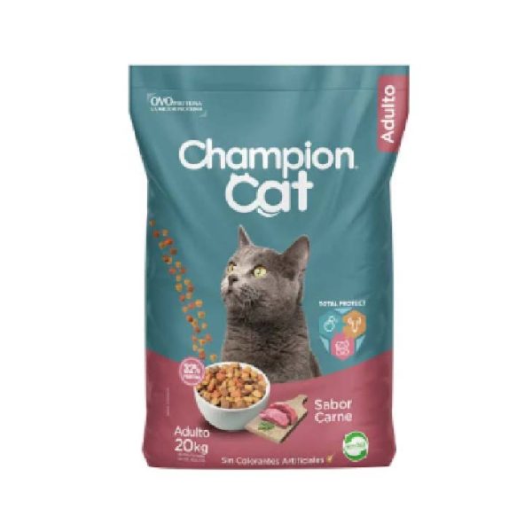 CHAMPION CAT SABOR CARNE 20 K