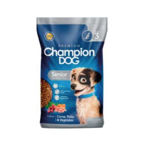 CHAMPION DOG ADULTO SENIOR SABOR CARNE POLLO Y VEGETALES 18 K