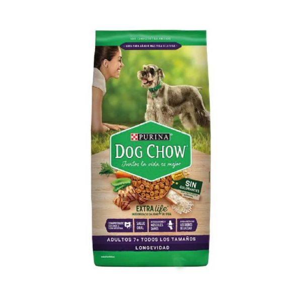 DOG CHOW ADULTOS LONGEVIDAD TODOS LOS TAMAÑOS 18 K